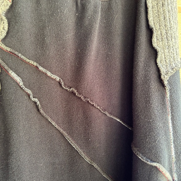 Do-Over Designs skirt. Argyle with patches in multiple fabrics Sz M - Picture 6 of 7